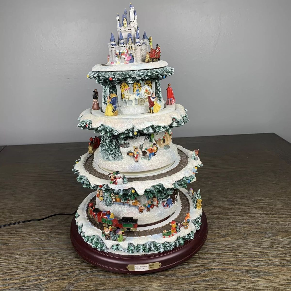 Wonderful World Of Disney Tabletop Musical Rotating Christmas Tree