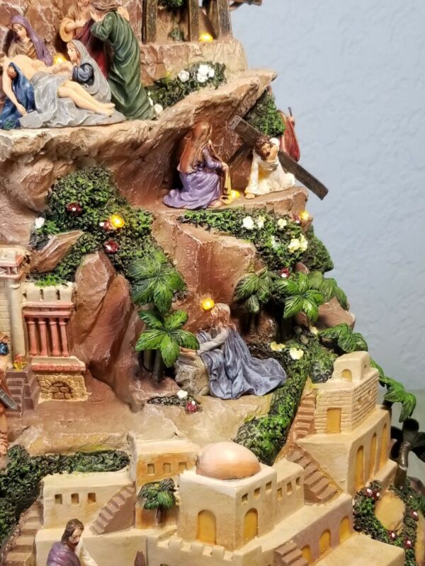 Thomas Kinkade Hawthorne Faith Mountain Masterpiece Edition Numbered Tree Lightd