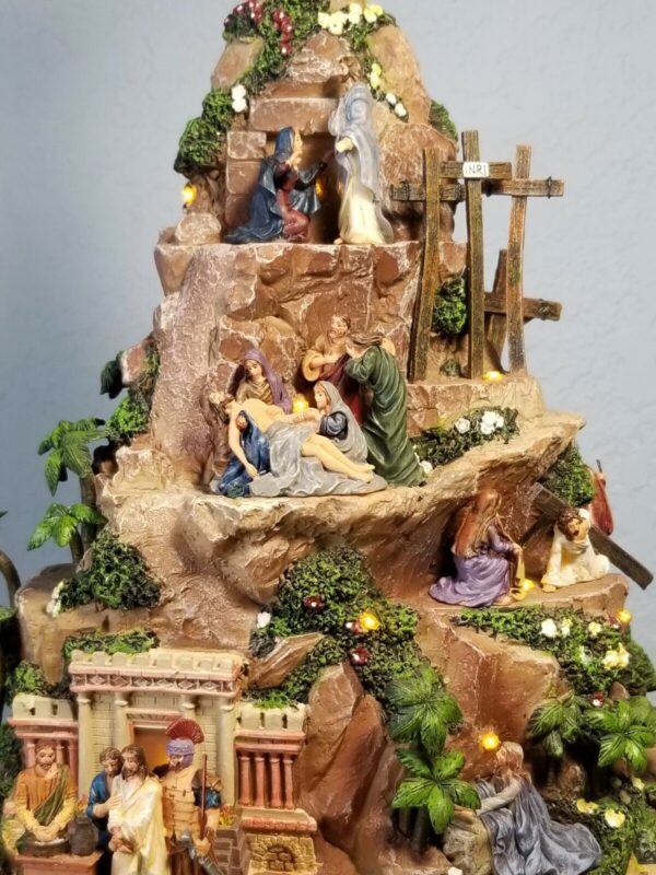 Thomas Kinkade Hawthorne Faith Mountain Masterpiece Edition Numbered Tree Lightd