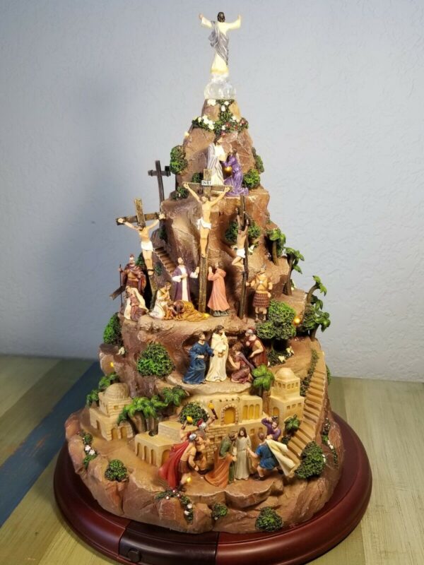 Thomas Kinkade Hawthorne Faith Mountain Masterpiece Edition Numbered Tree Lightd