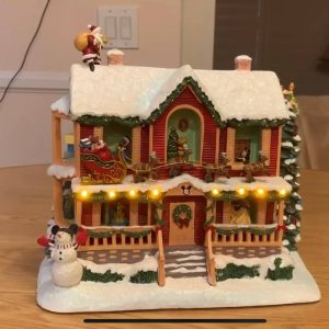 Twas The Night Before Christmas Illuminating Store House 9 Inches Height