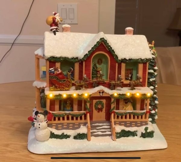 Twas The Night Before Christmas Illuminating Store House 9 Inches Height